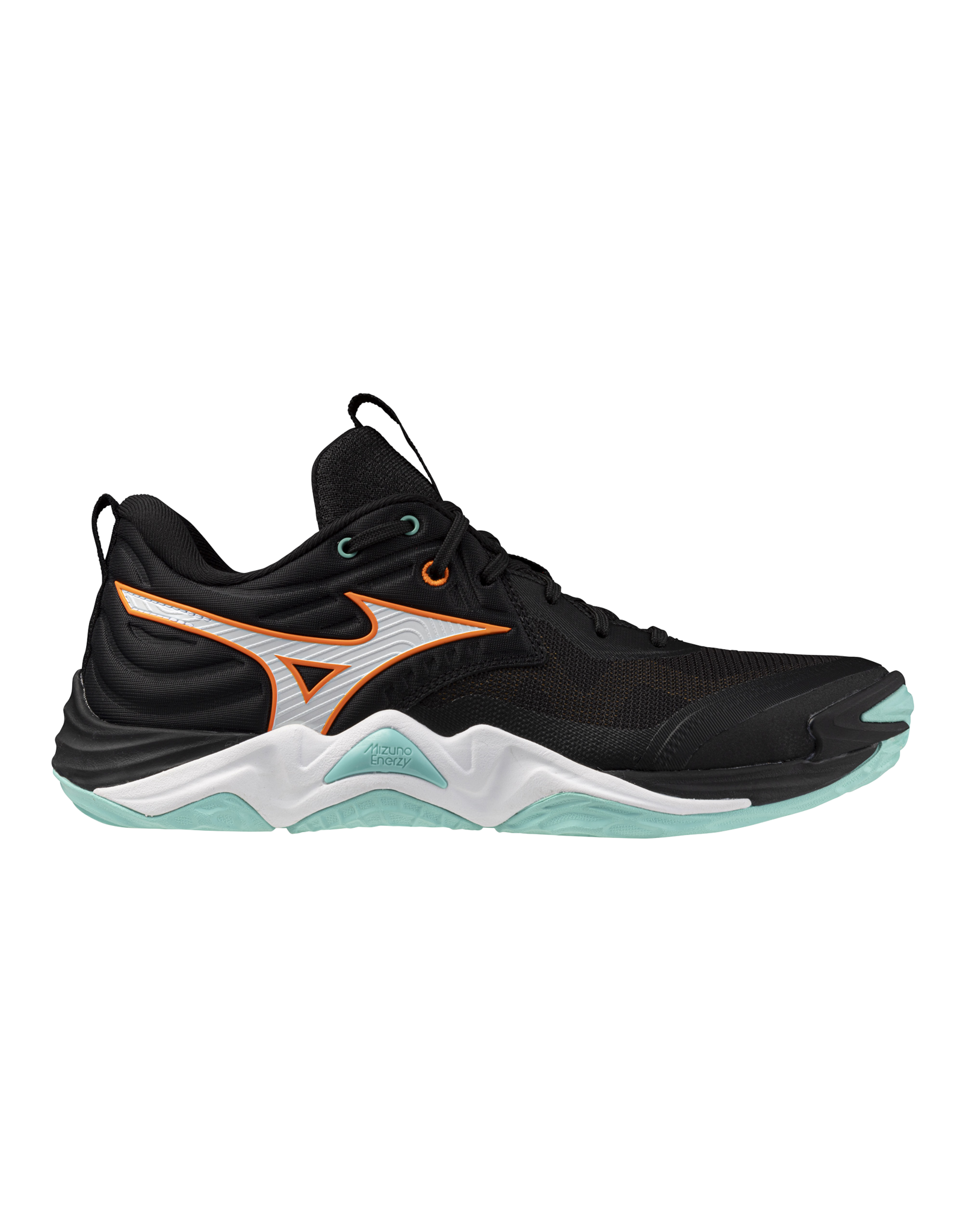 Mizuno SHOE WAVE MOMENTUM ELITE-Unisex-Black/Tangelo/IceGreen