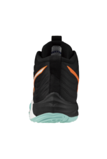 Mizuno SHOE WAVE MOMENTUM ELITE MID-Unisex-Black/Tangelo/IceGreen