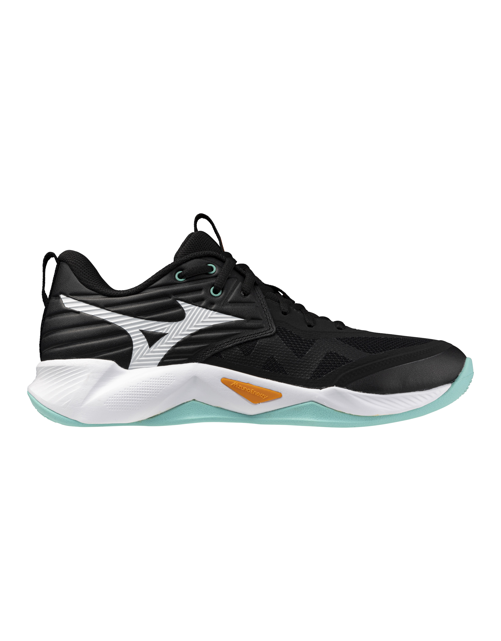 Mizuno SHOE WAVE MOMENTUM PRO-Unisex-Black/Tangelo/IceGreen