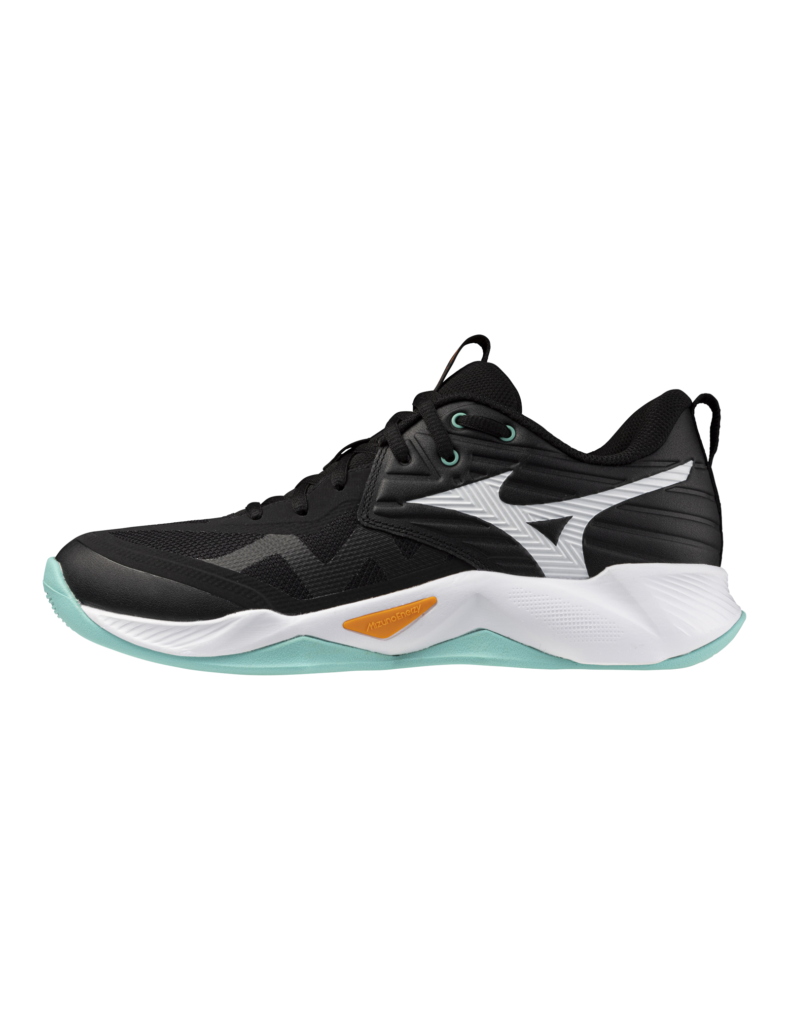 Mizuno SHOE WAVE MOMENTUM PRO-Unisex-Black/Tangelo/IceGreen