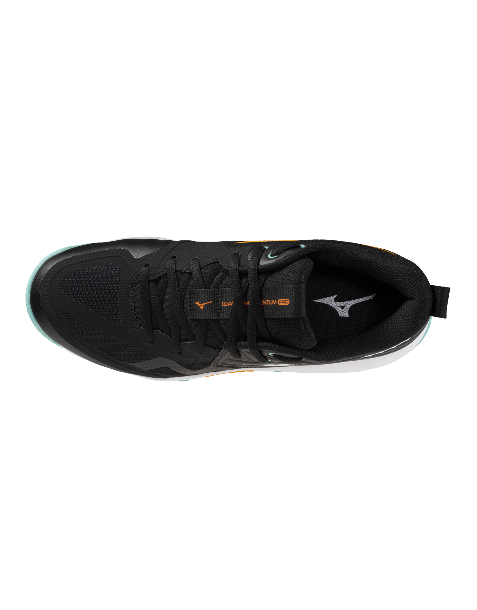Mizuno SHOE WAVE MOMENTUM PRO-Unisex-Black/Tangelo/IceGreen