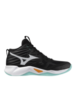 Mizuno SHOE WAVE MOMENTUM PRO MID-Unisex-Black/Tangelo/IceGreen
