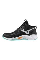Mizuno SHOE WAVE MOMENTUM PRO MID-Unisex-Black/Tangelo/IceGreen