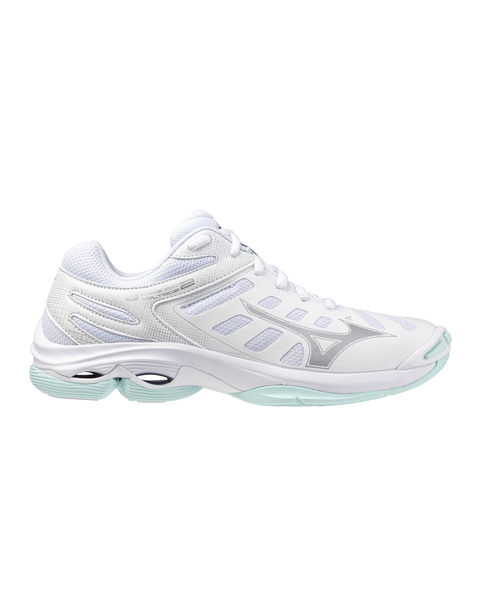 Mizuno SHOE WAVE VOLTAGE-Dames-White/BlueTint