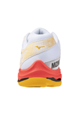 Mizuno SHOE WAVE VOLTAGE-Unisex-White/FieryCoral2/Citrus
