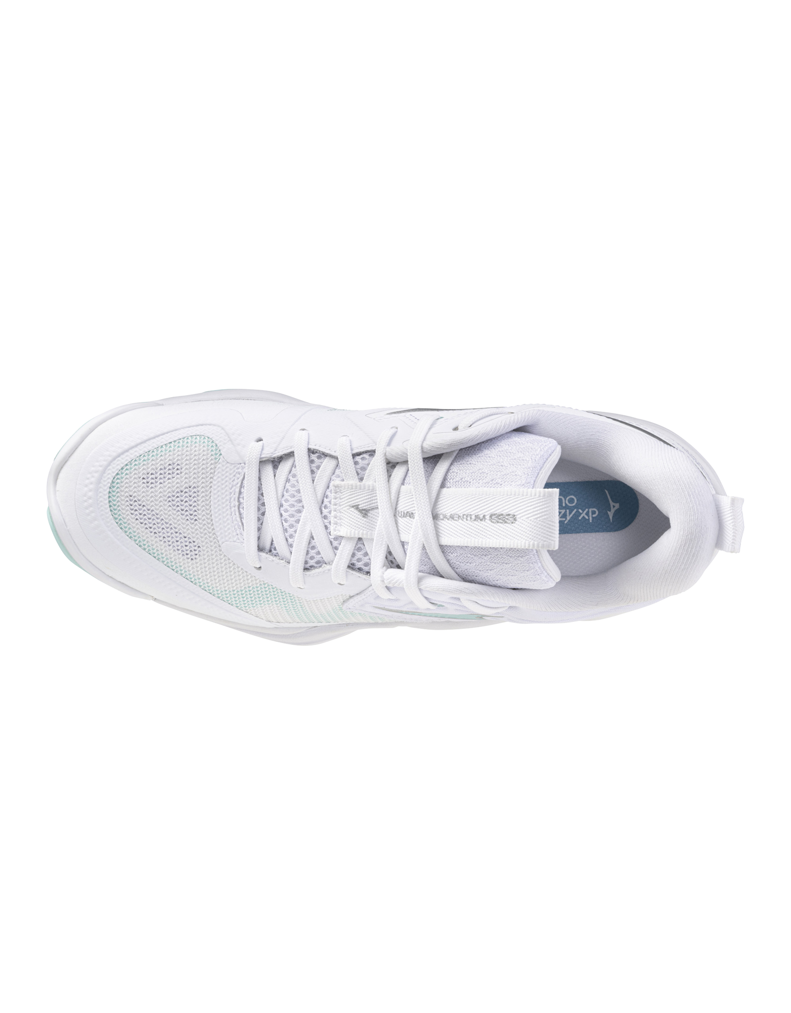 Mizuno SHOE WAVE MOMENTUM ELITE-Dames-White/BlueTint