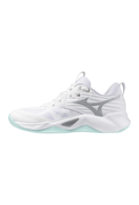 Mizuno SHOE WAVE MOMENTUM PRO MID-Dames-White/BlueTint