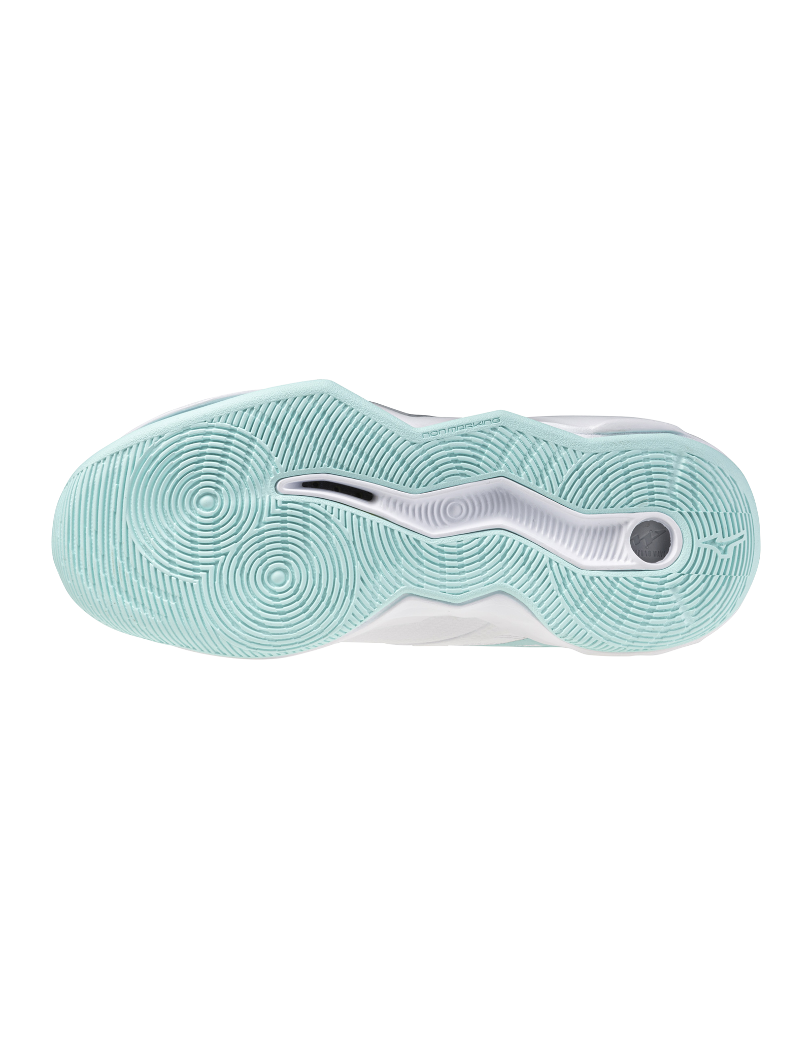 Mizuno SHOE WAVE MOMENTUM PRO MID-Dames-White/BlueTint