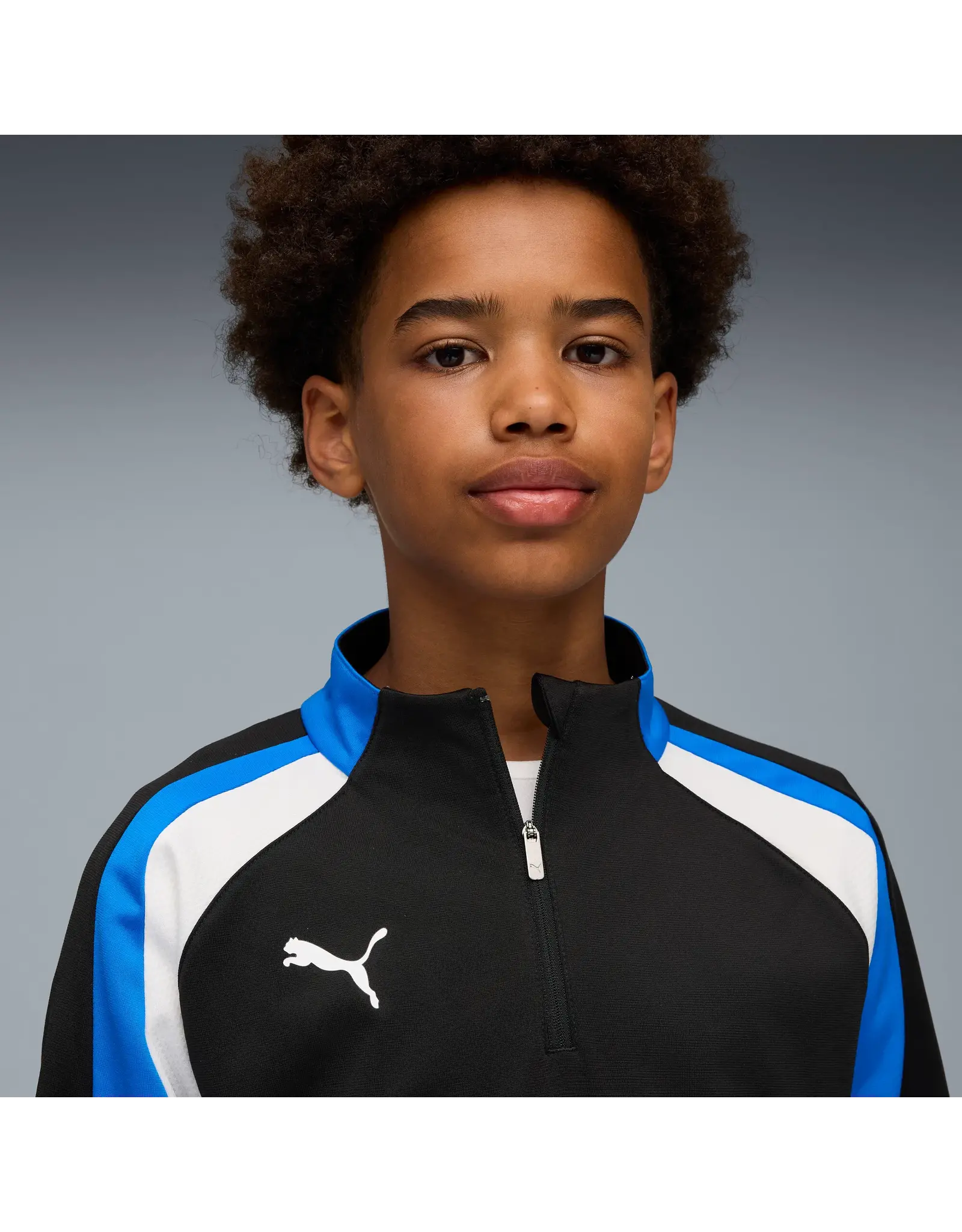Puma IndividualLIGA 1/4 Zip Top Jr-Unisex-9-black