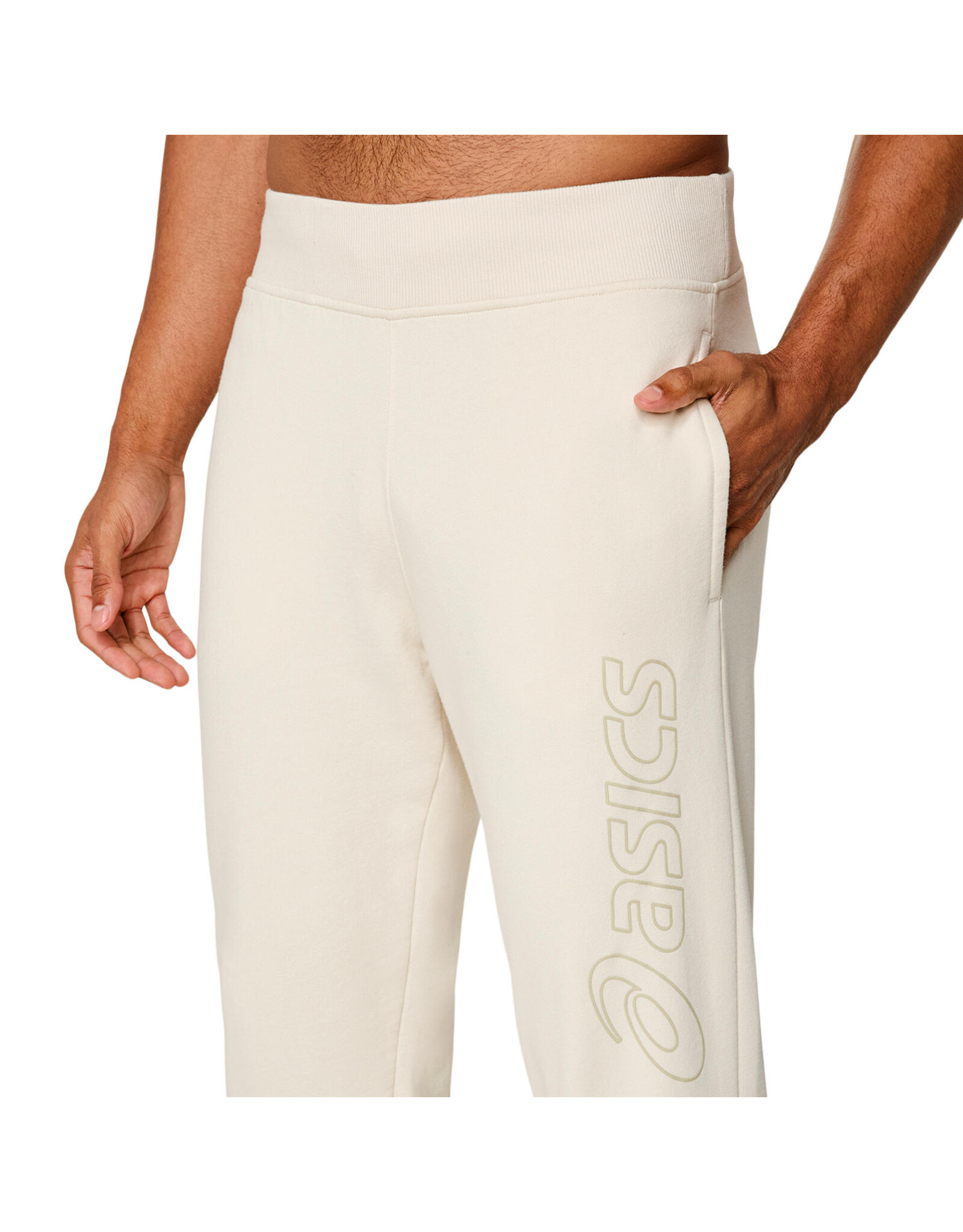 Asics ASICS LOGO SWEATPANT-Heren-BIRCH