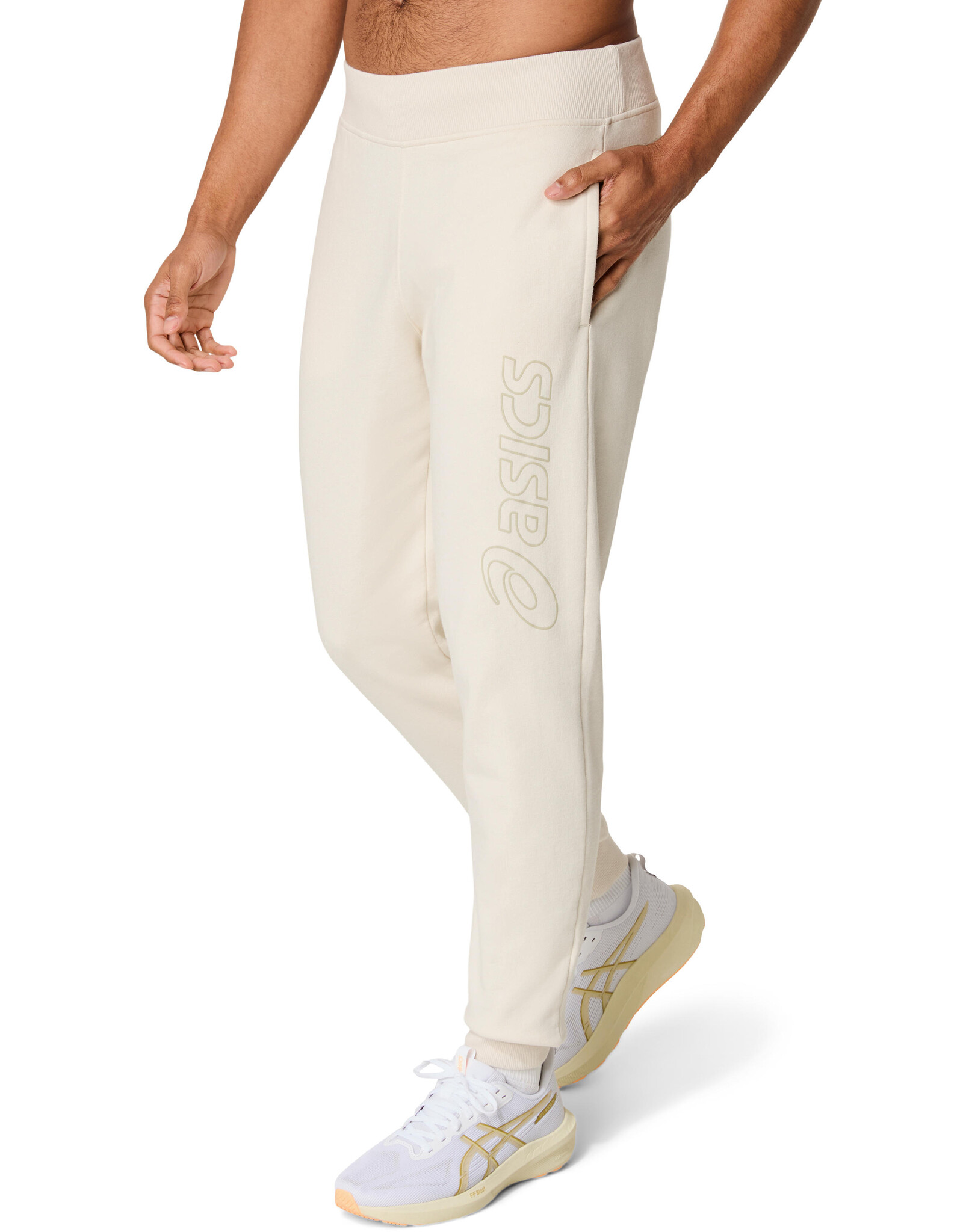 Asics ASICS LOGO SWEATPANT-Heren-BIRCH
