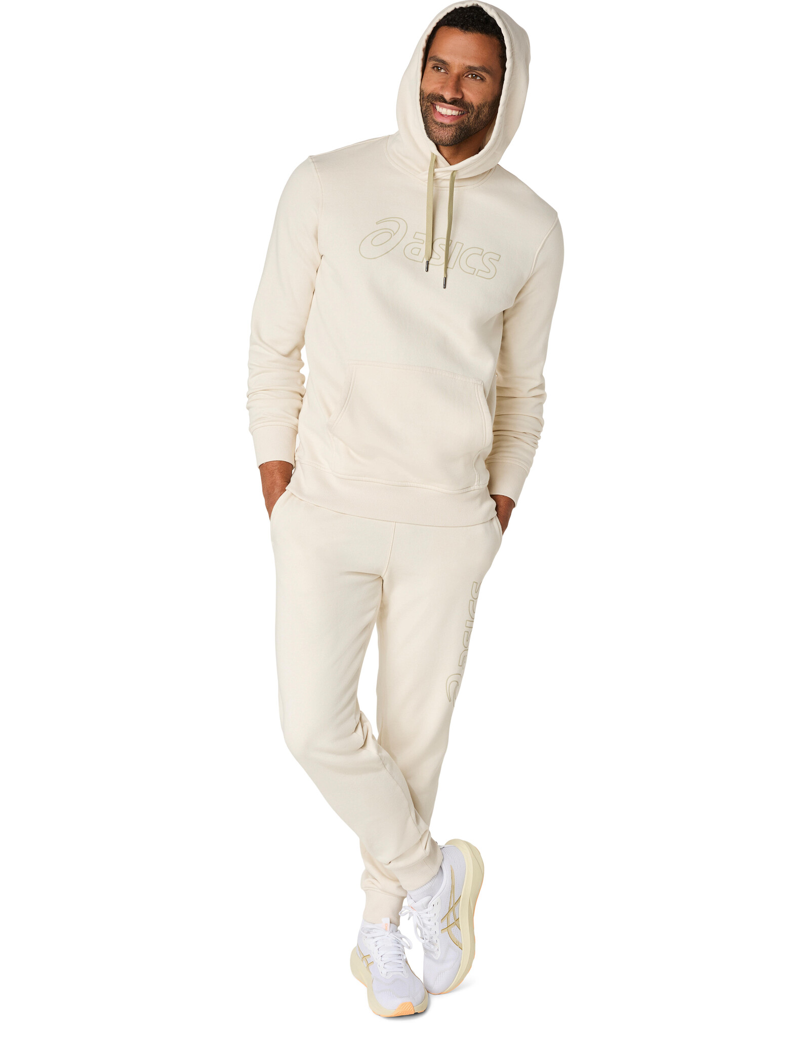 Asics ASICS LOGO SWEATPANT-Heren-BIRCH