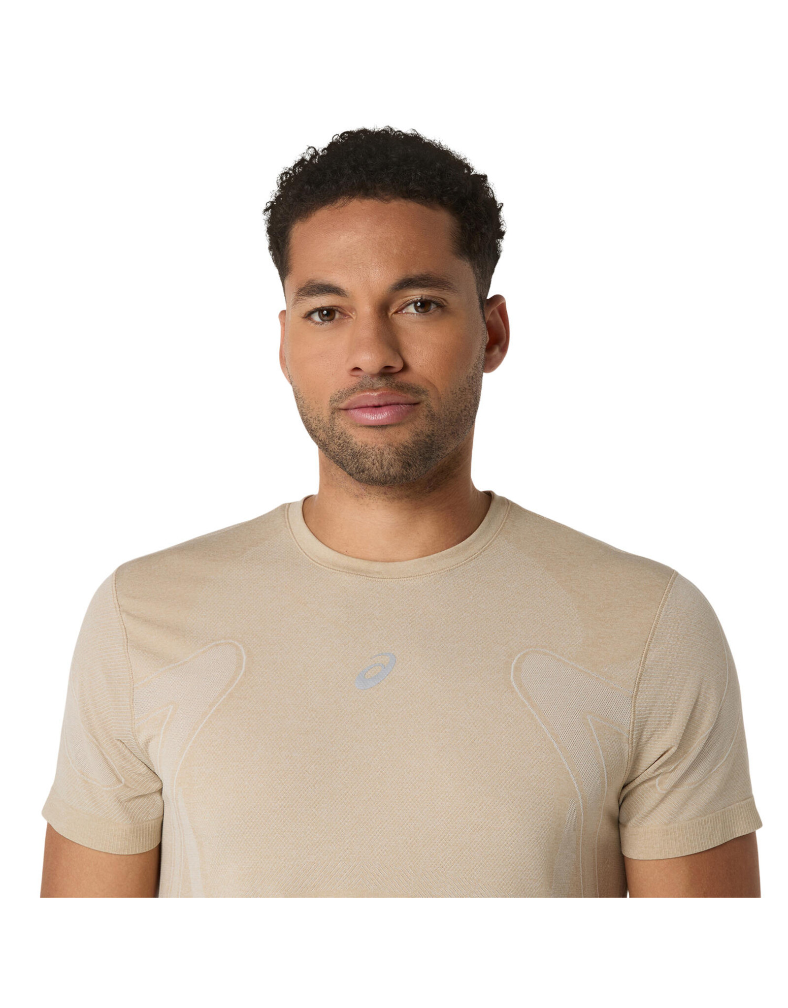 Asics ROAD SEAMLESS SS TOP-Heren-CREAM