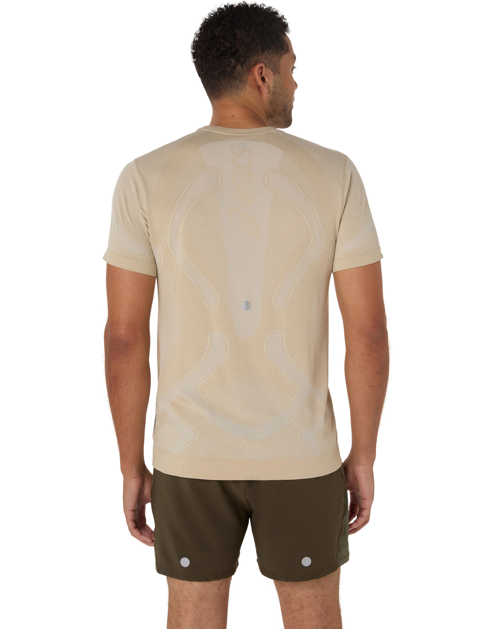 Asics ROAD SEAMLESS SS TOP-Heren-CREAM