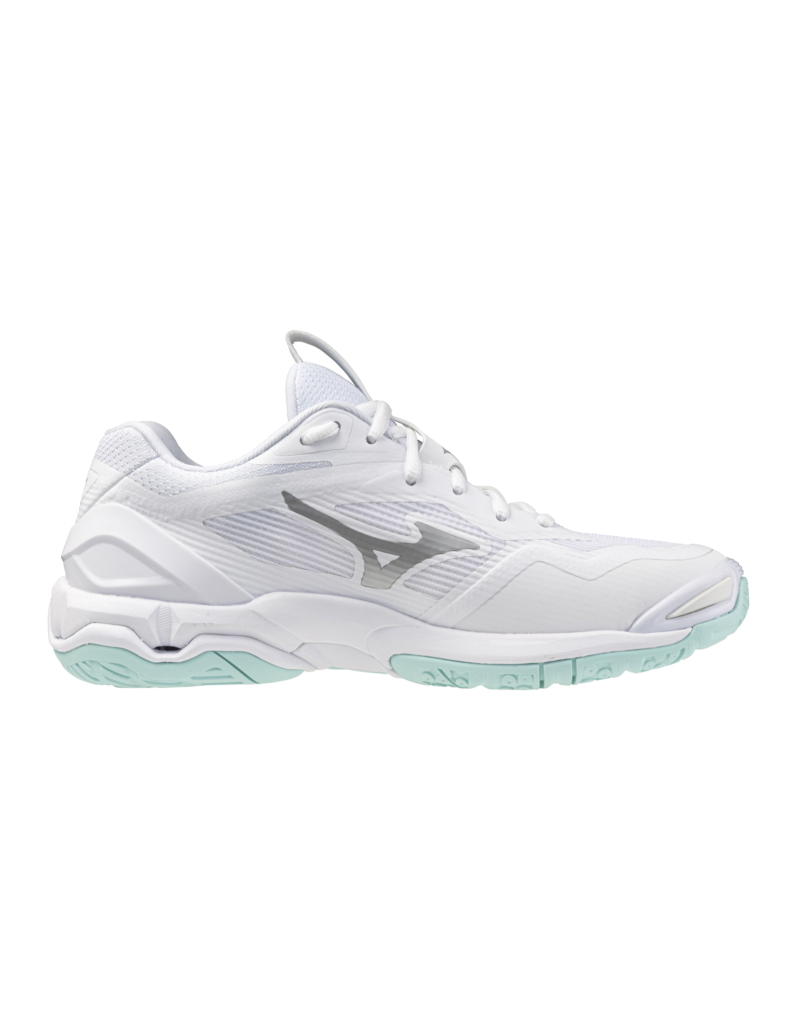Mizuno SHOE WAVE STEALTH-Dames-White/BlueTint