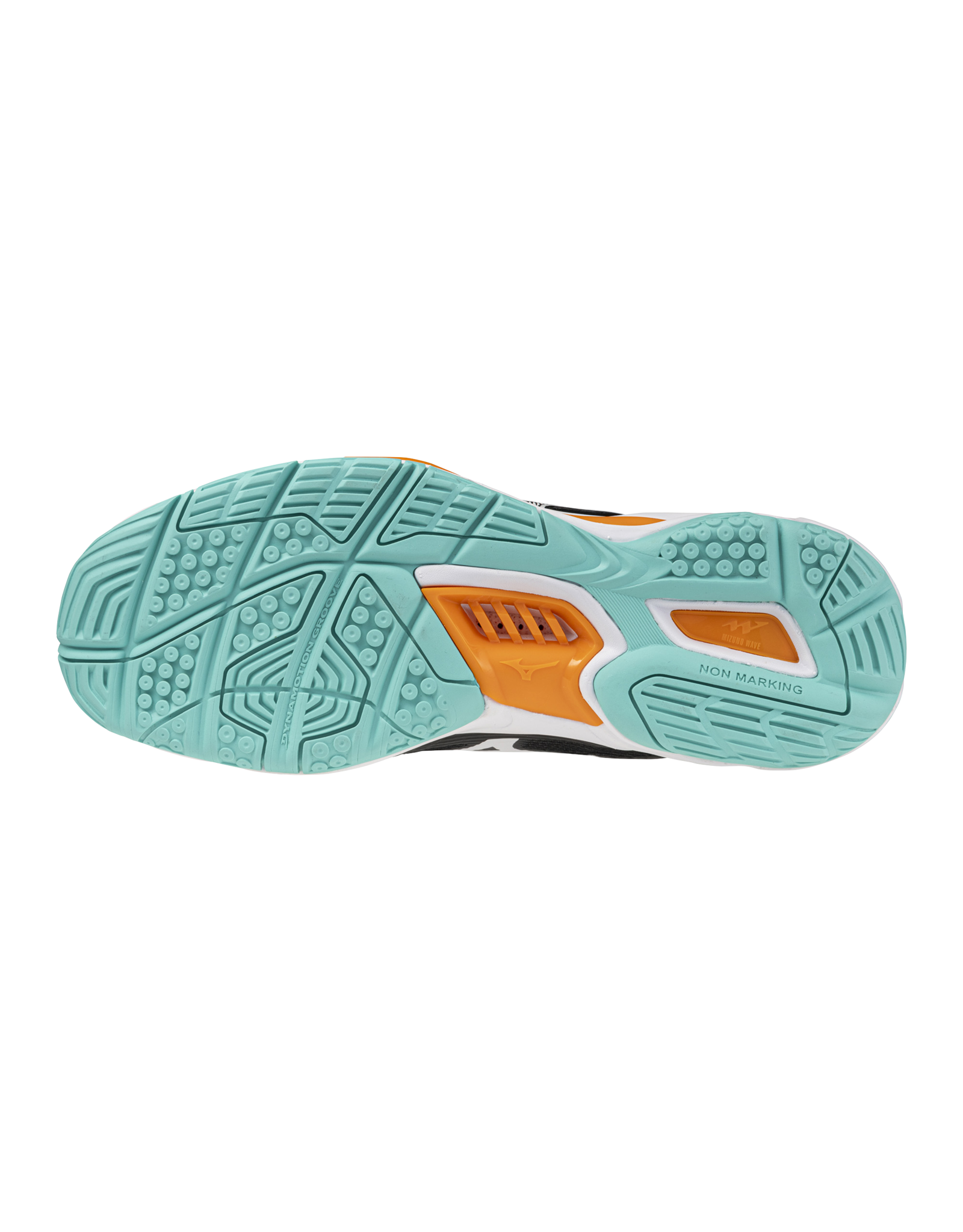 Mizuno SHOE WAVE STEALTH-Unisex-White/FieryCoral2/Citrus