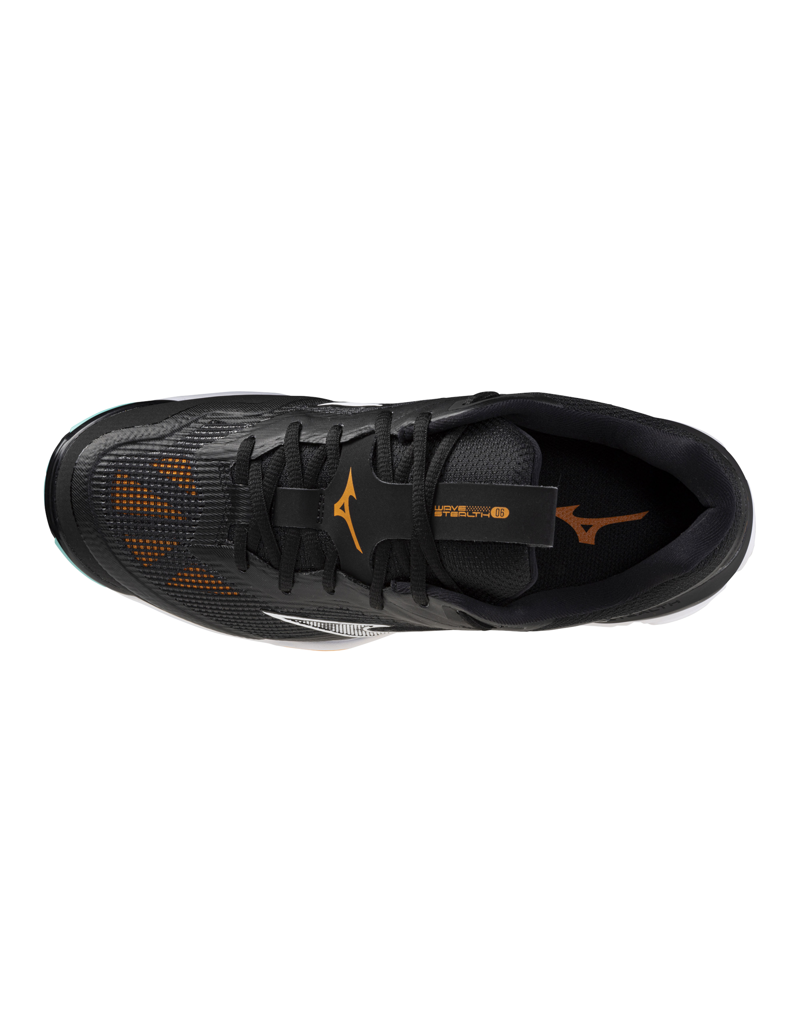 Mizuno SHOE WAVE STEALTH-Unisex-White/FieryCoral2/Citrus