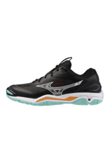 Mizuno SHOE WAVE STEALTH-Unisex-White/FieryCoral2/Citrus