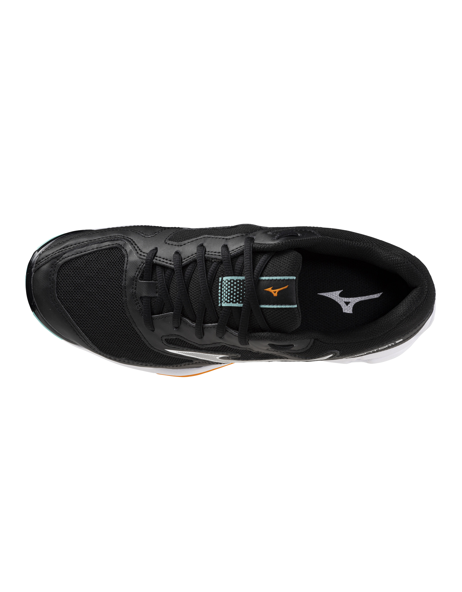 Mizuno SHOE WAVE PHANTOM-Unisex-Black/Tangelo/IceGreen