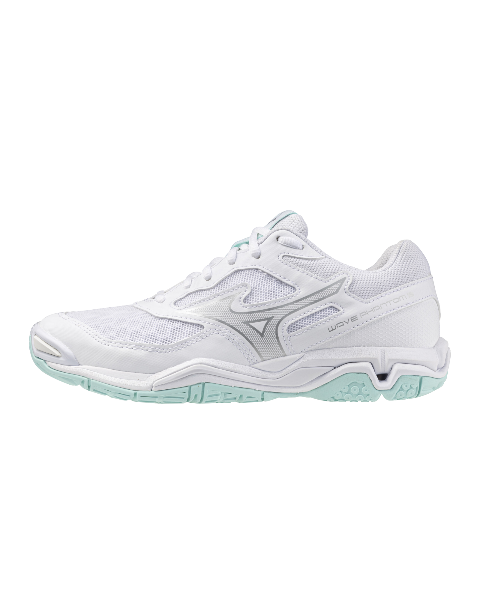 Mizuno SHOE WAVE PHANTOM-Dames-White/BlueTint