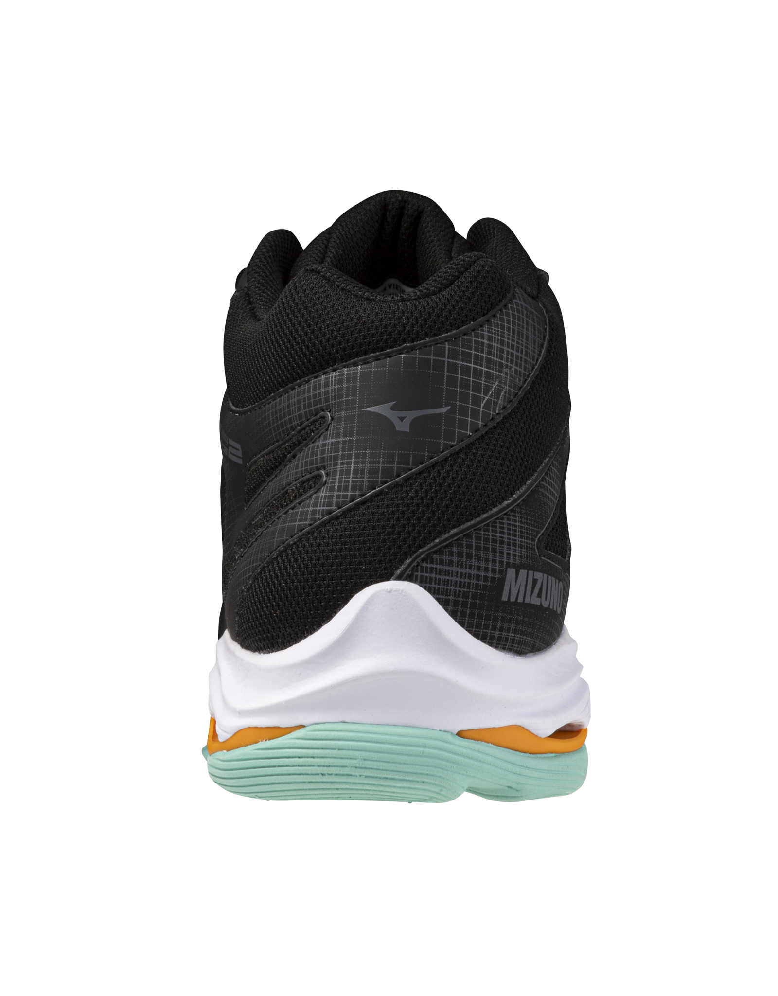 Mizuno SHOE WAVE VOLTAGE MID-Unisex-Black/Tangelo/IceGreen