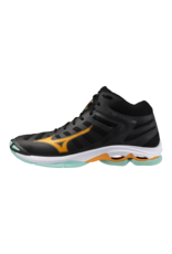 Mizuno SHOE WAVE VOLTAGE MID-Unisex-Black/Tangelo/IceGreen