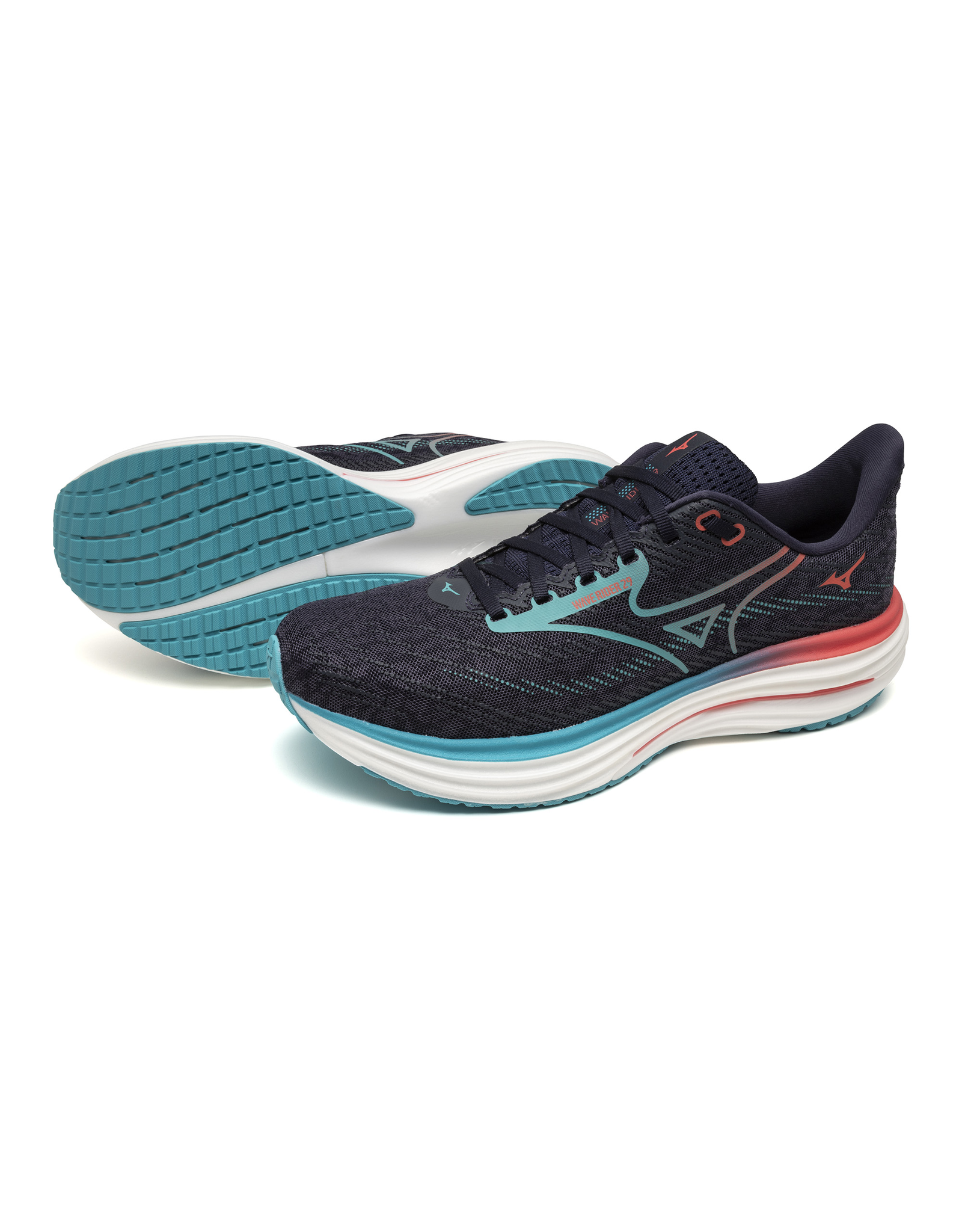 Mizuno SHOE WAVE RIDER 29-Heren-OdysseyGray/CapriBreeze/CalypCoral