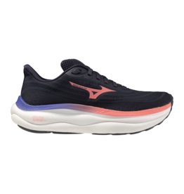 Mizuno SHOE WAVE SKY 9-Dames-OdysseyGray/Strik.Coral/IrisBloom