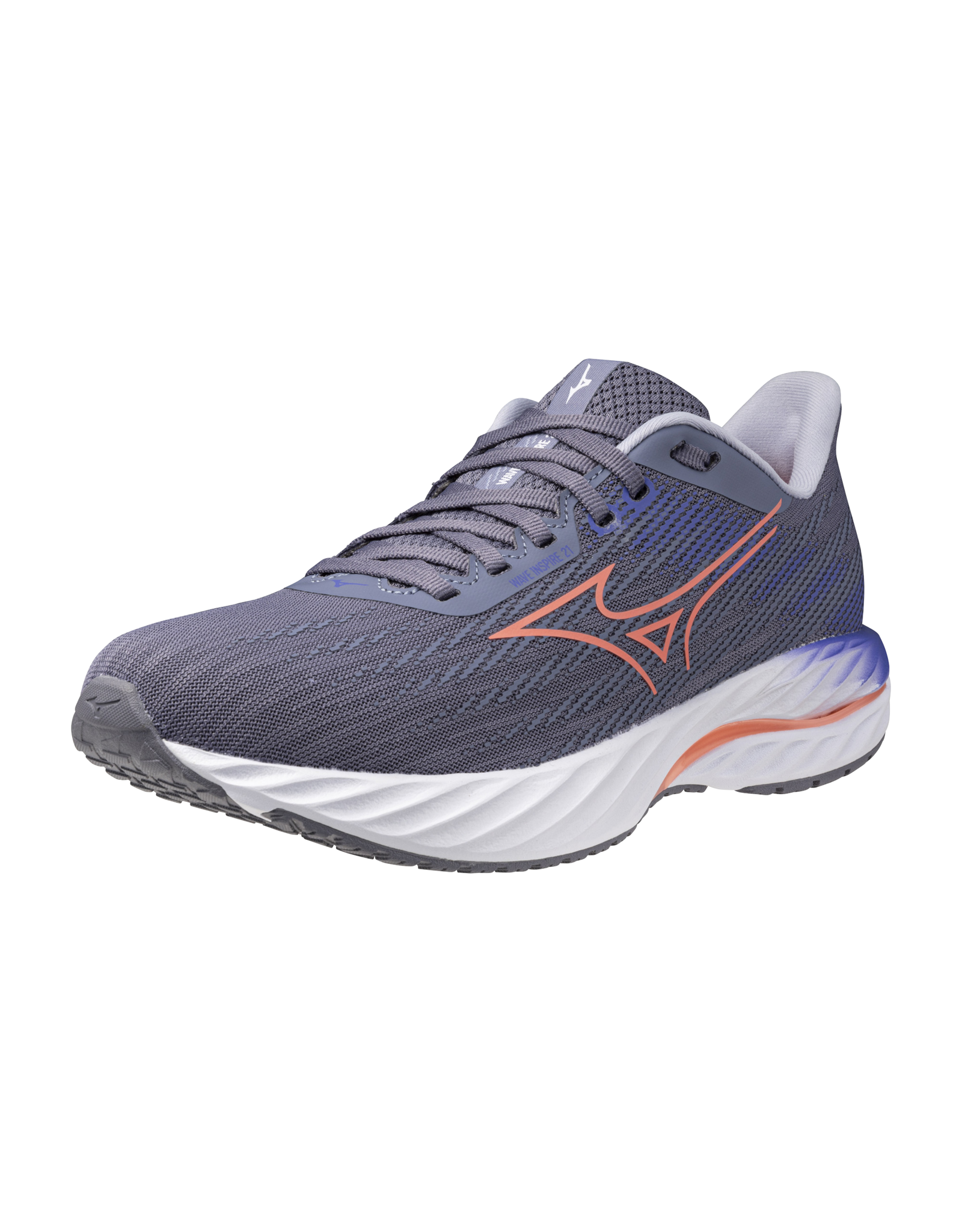 Mizuno SHOE WAVE INSPIRE 21-Dames-BlueGranite/Strik.Coral/IrisBloom