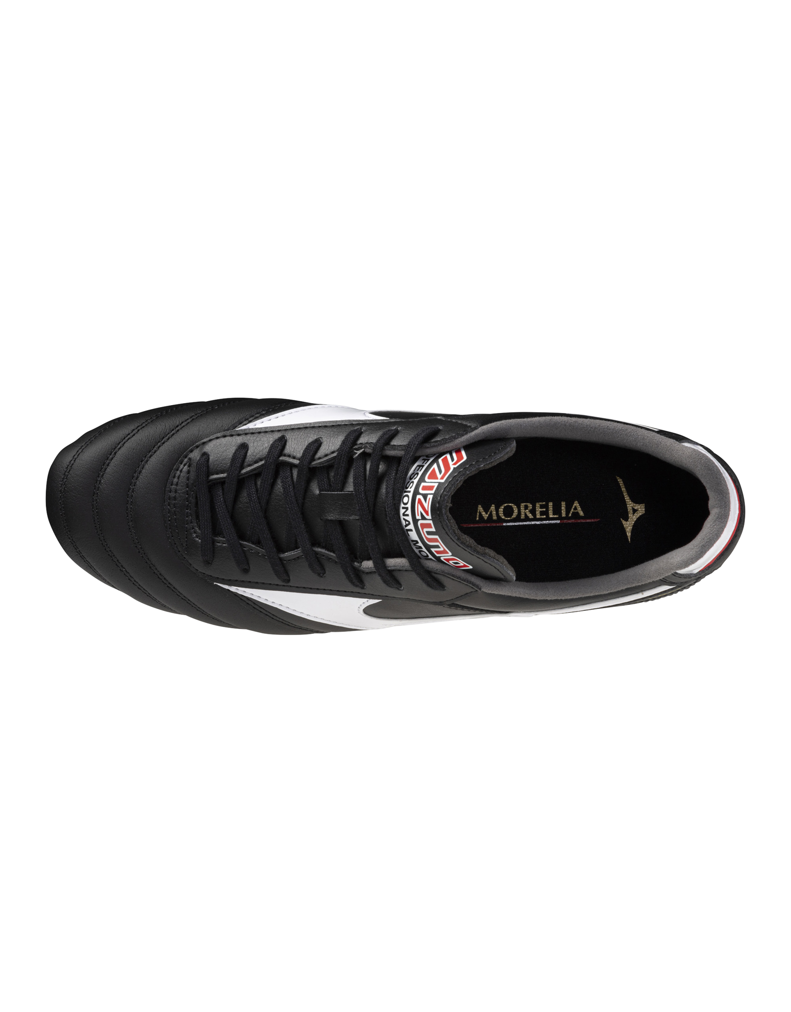 Mizuno SHOE MORELIA II PRO FG-Unisex-Black/White/ChineseRed