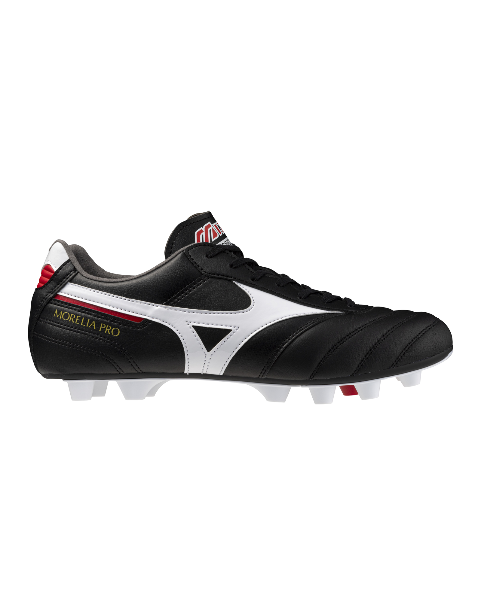 Mizuno SHOE MORELIA II PRO FG-Unisex-Black/White/ChineseRed