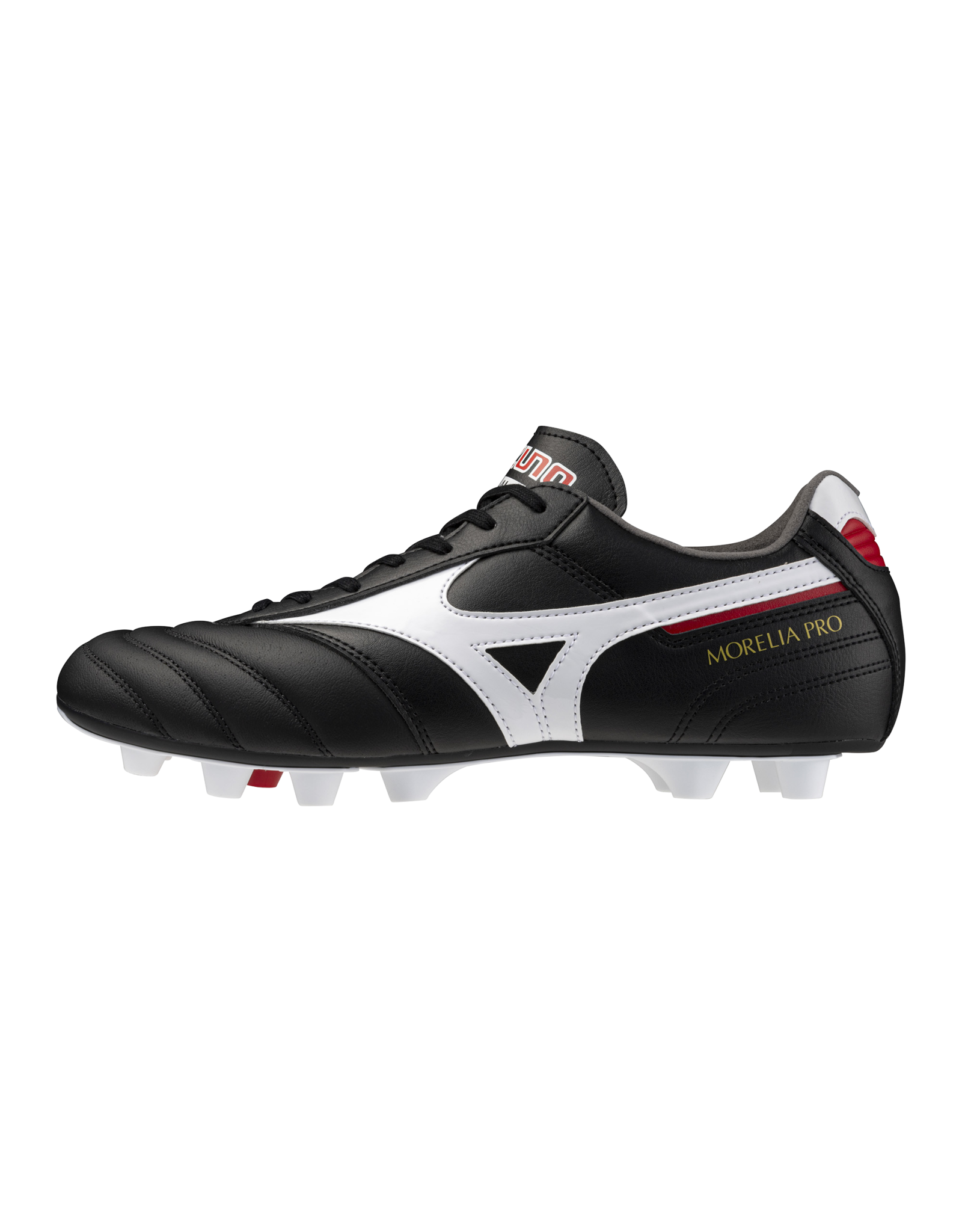 Mizuno SHOE MORELIA II PRO FG-Unisex-Black/White/ChineseRed