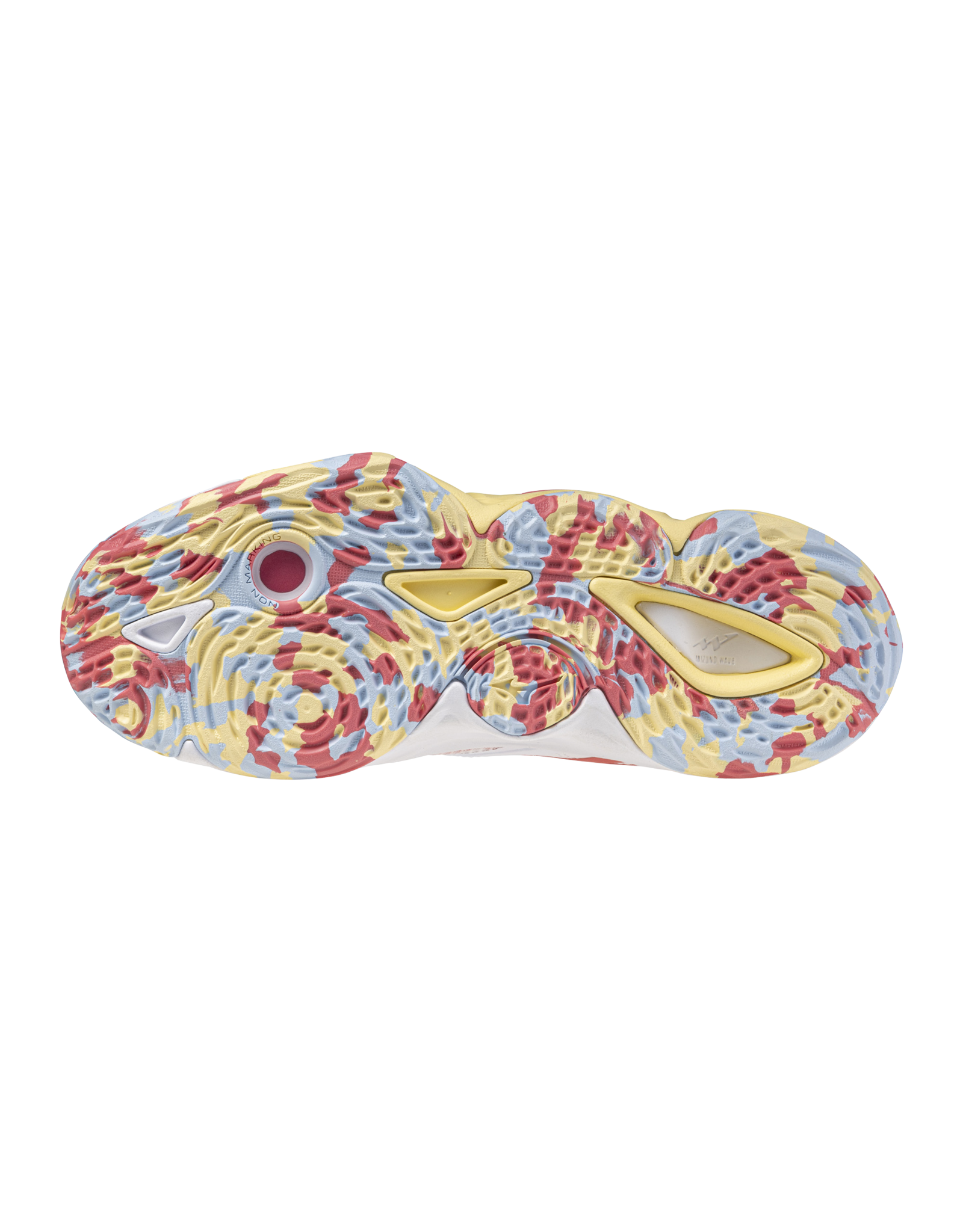 Mizuno SHOE WAVE MOMENTUM ELITE-Dames-White/CalypsoCoral/PaleBanana