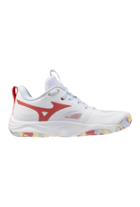 Mizuno SHOE WAVE MOMENTUM ELITE-Dames-White/CalypsoCoral/PaleBanana