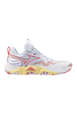 Mizuno SHOE WAVE MOMENTUM ELITE-Dames-White/CalypsoCoral/PaleBanana