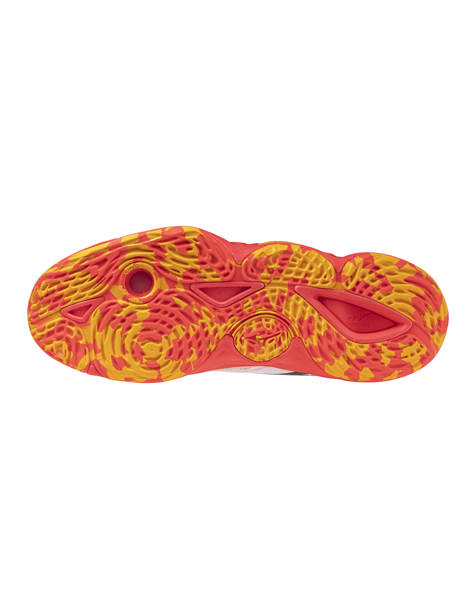 Mizuno SHOE WAVE MOMENTUM ELITE-Unisex-White/FieryCoral2/Citrus