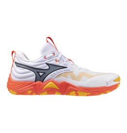 Mizuno SHOE WAVE MOMENTUM ELITE-Unisex-White/FieryCoral2/Citrus