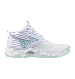 Mizuno SHOE WAVE MOMENTUM ELITE MID-Dames-White/BlueTint