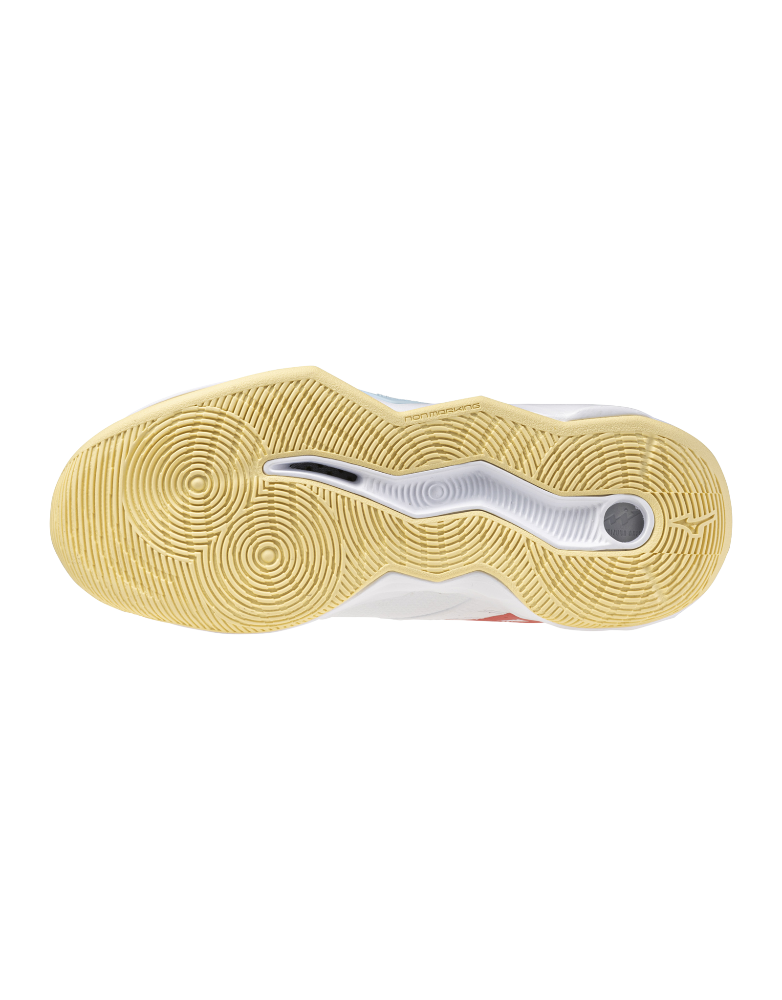 Mizuno SHOE WAVE MOMENTUM PRO-Dames-White/CalypsoCoral/PaleBanana