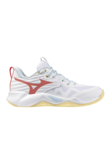Mizuno SHOE WAVE MOMENTUM PRO-Dames-White/CalypsoCoral/PaleBanana