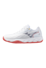 Mizuno SHOE WAVE ENFORCE COURT CC-Dames-White/BlueGranite/CalypsoCoral