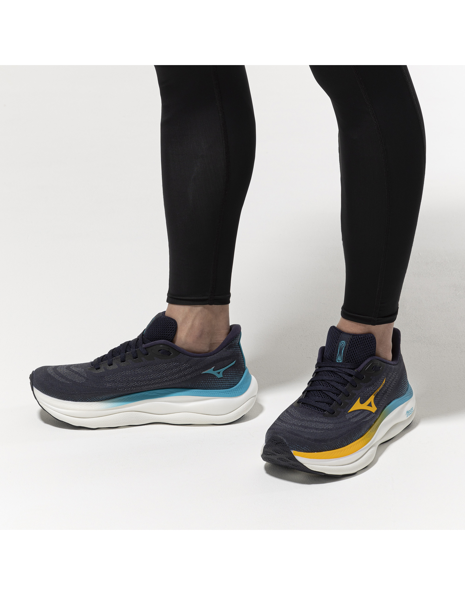 Mizuno SHOE WAVE SKY 9-Heren-BaritoneBlue/Citrus/CapriBreeze
