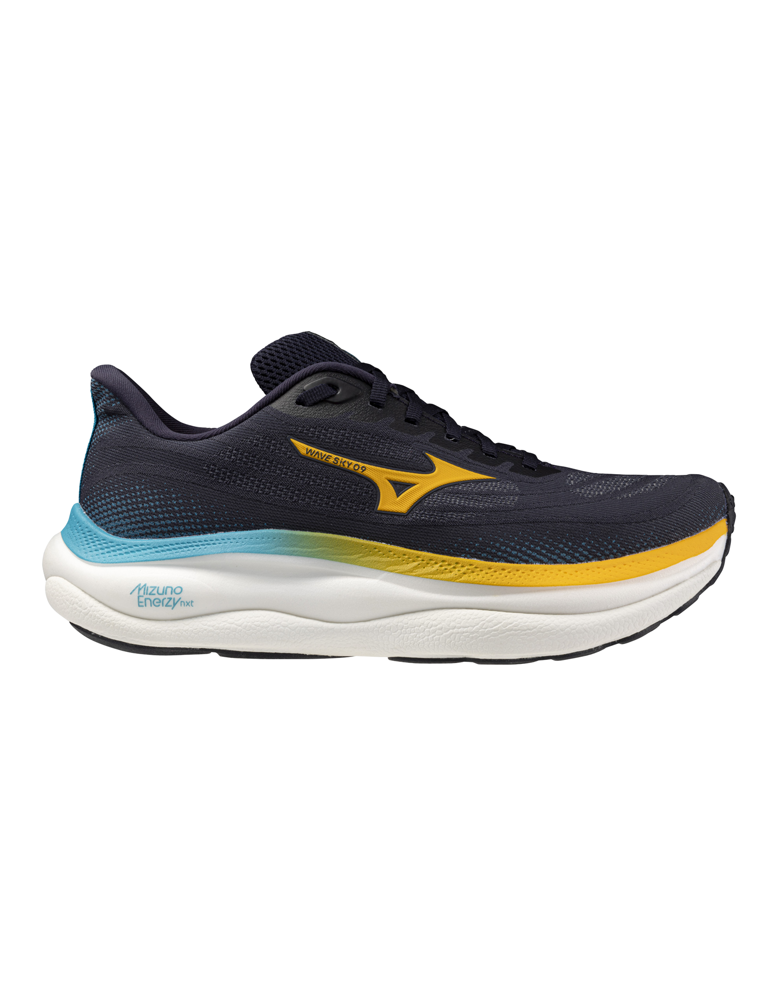 Mizuno SHOE WAVE SKY 9-Heren-BaritoneBlue/Citrus/CapriBreeze