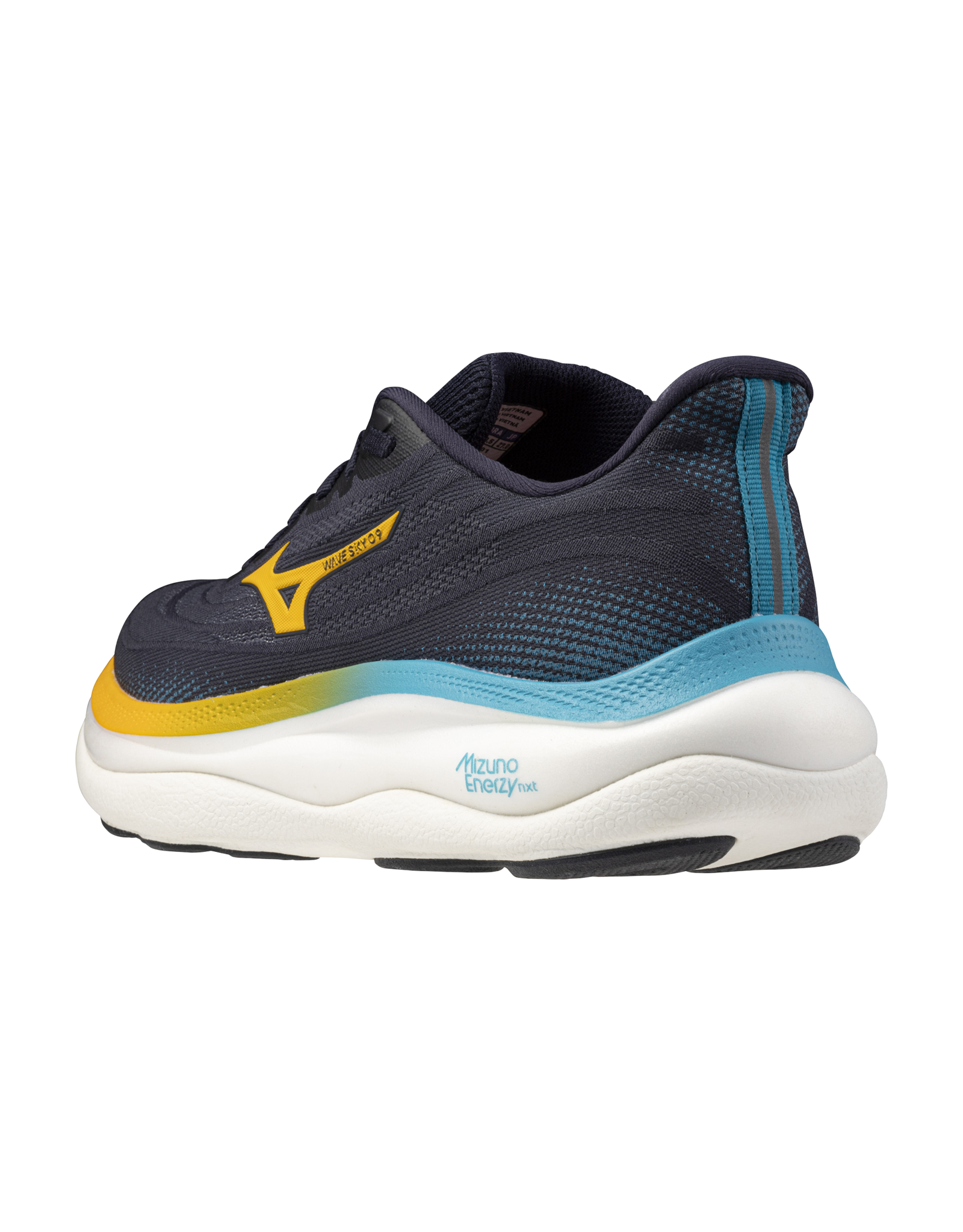 Mizuno SHOE WAVE SKY 9-Heren-BaritoneBlue/Citrus/CapriBreeze