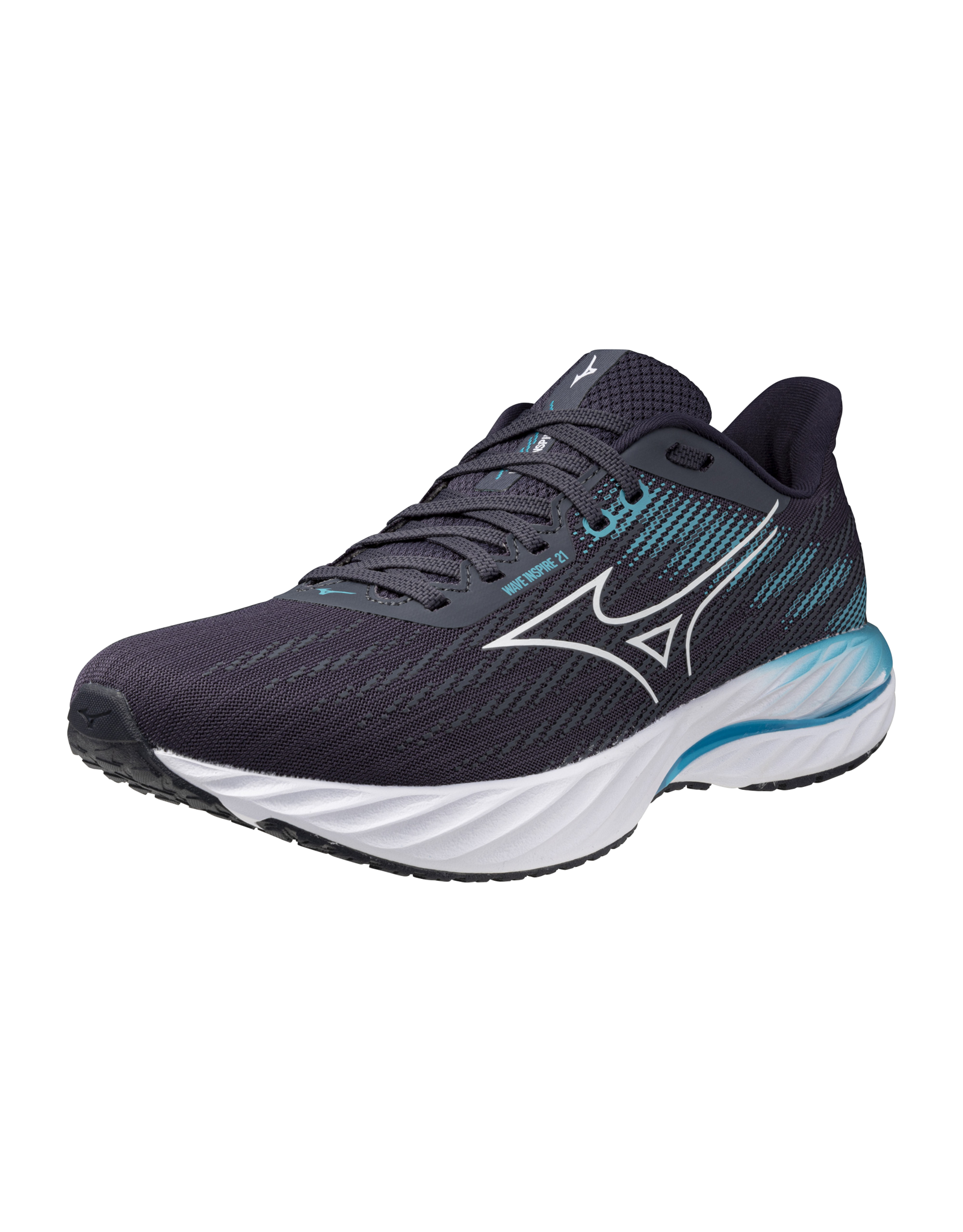 Mizuno SHOE WAVE INSPIRE 21-Heren-OdysseyGray/White/CapriBreeze