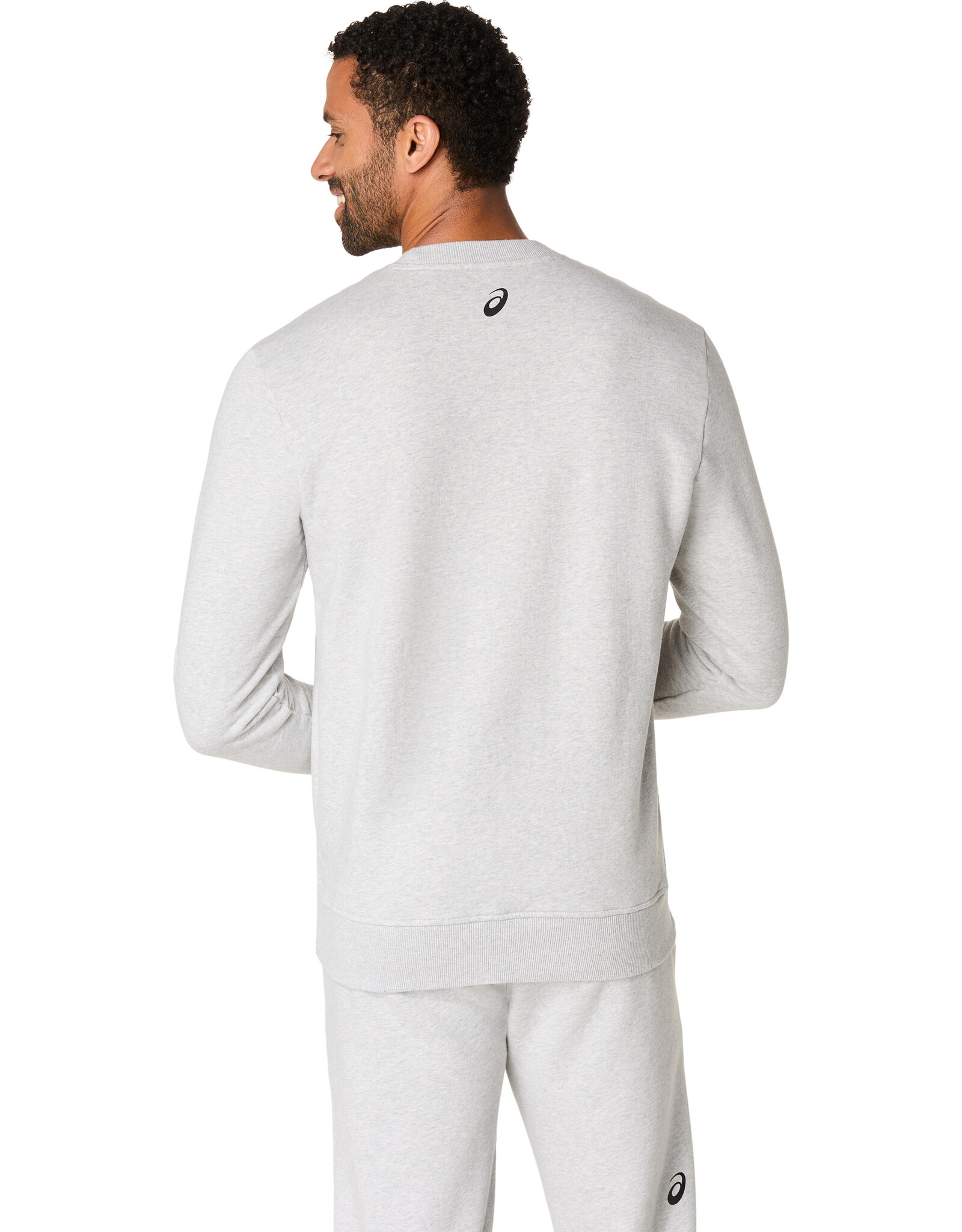 Asics ASICS SWEATSHIRT-Heren-LIGHT GREY HEATHER