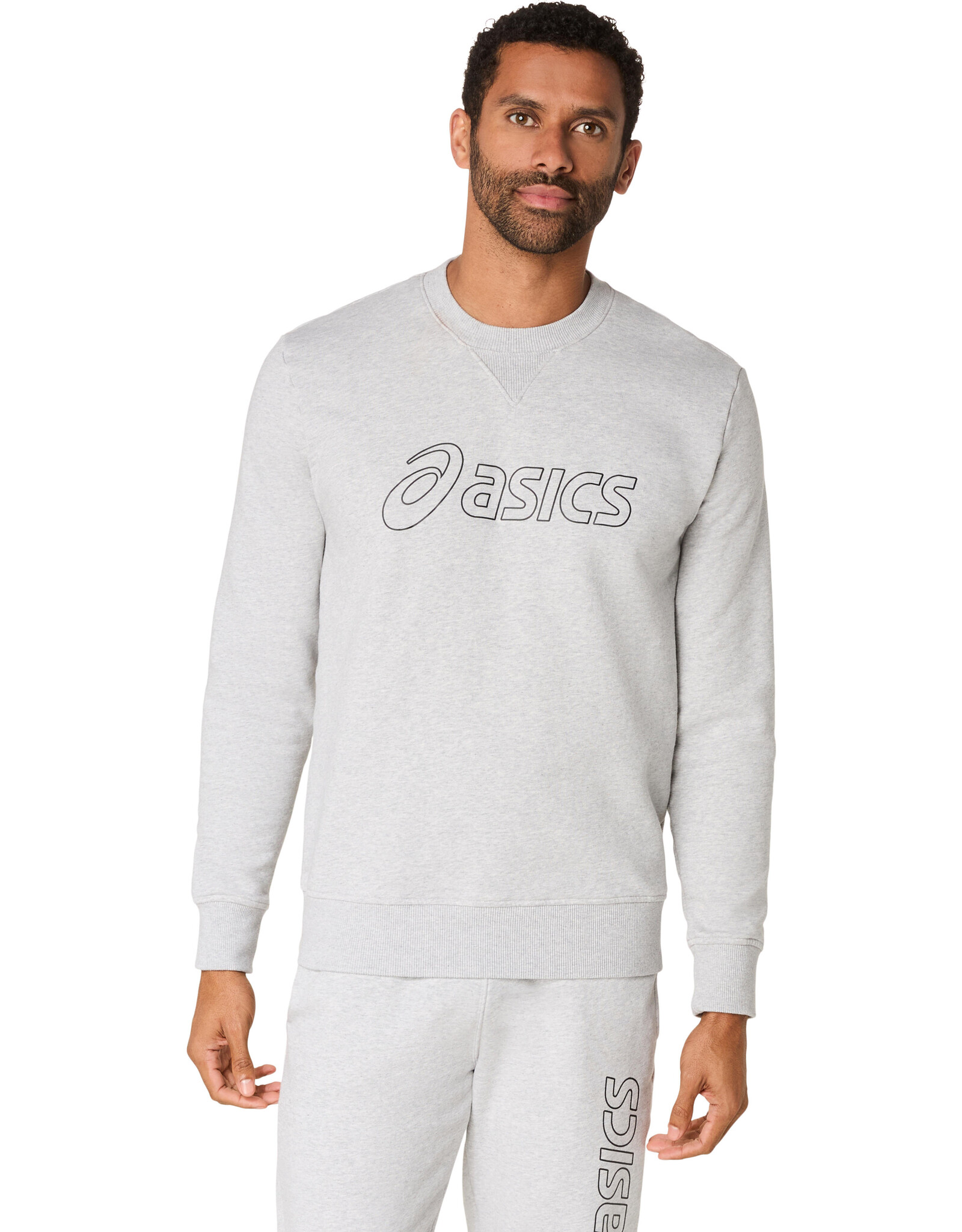 Asics ASICS SWEATSHIRT-Heren-LIGHT GREY HEATHER