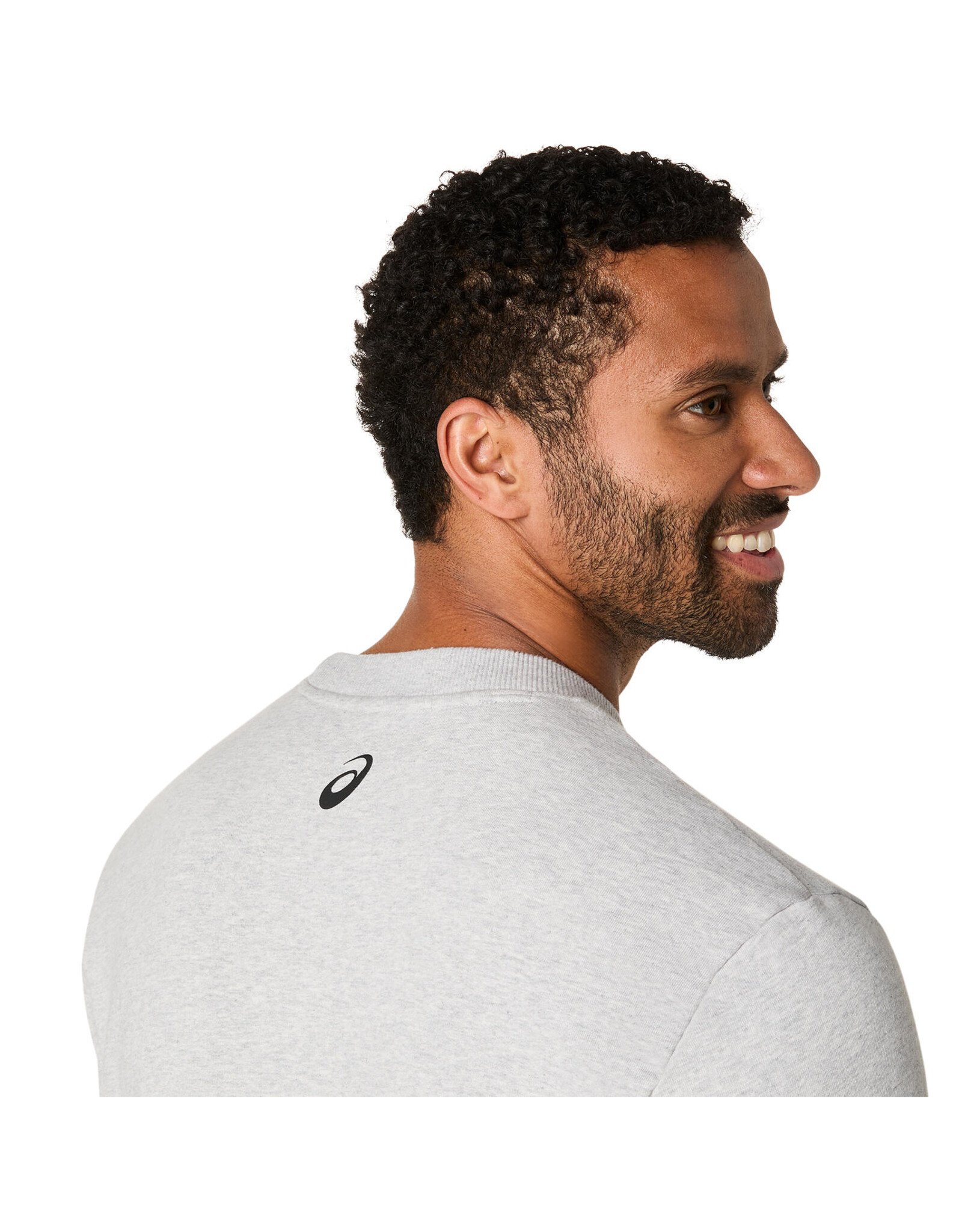 Asics ASICS SWEATSHIRT-Heren-LIGHT GREY HEATHER