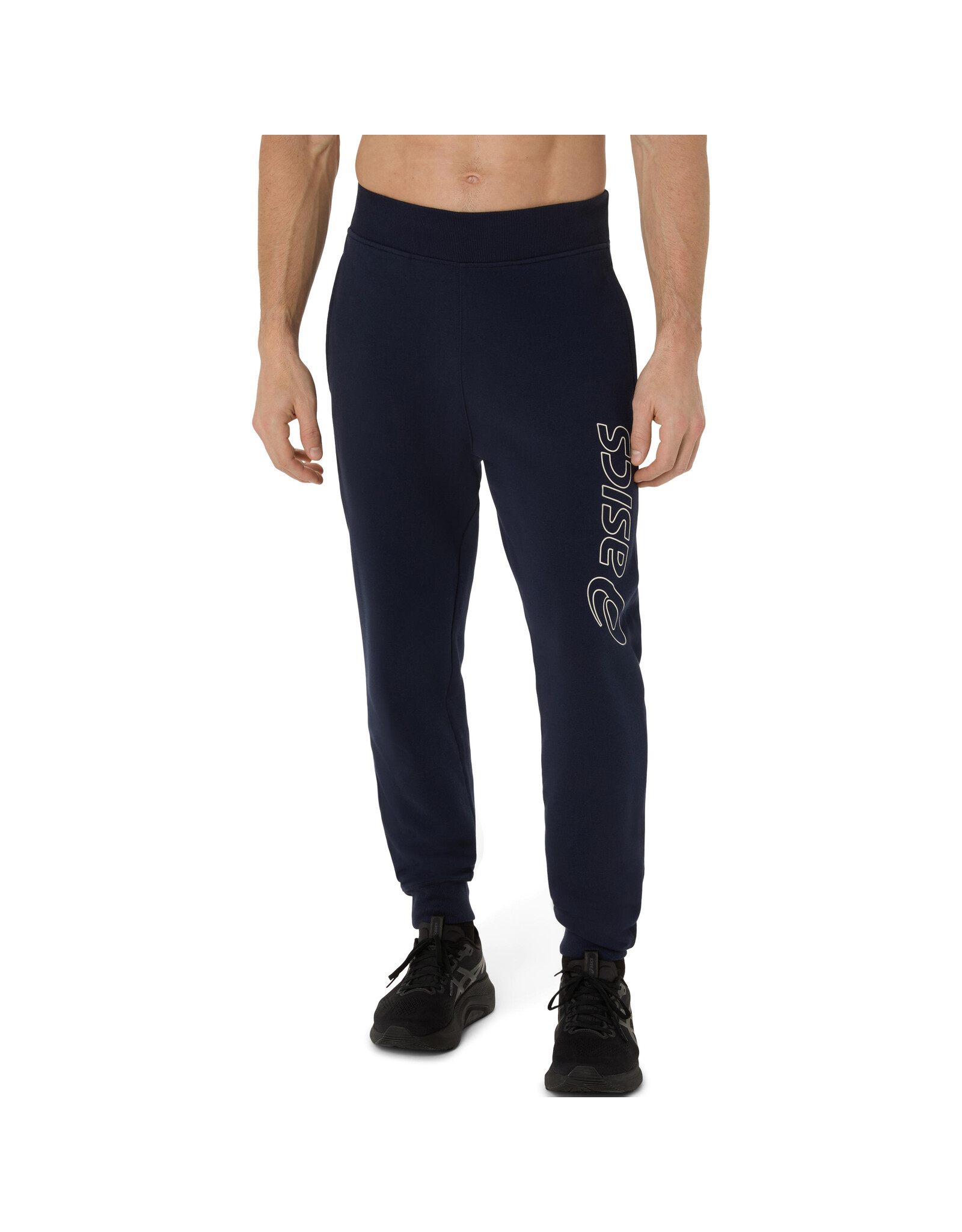 Asics ASICS LOGO SWEATPANT-Heren-MIDNIGHT/BIRCH