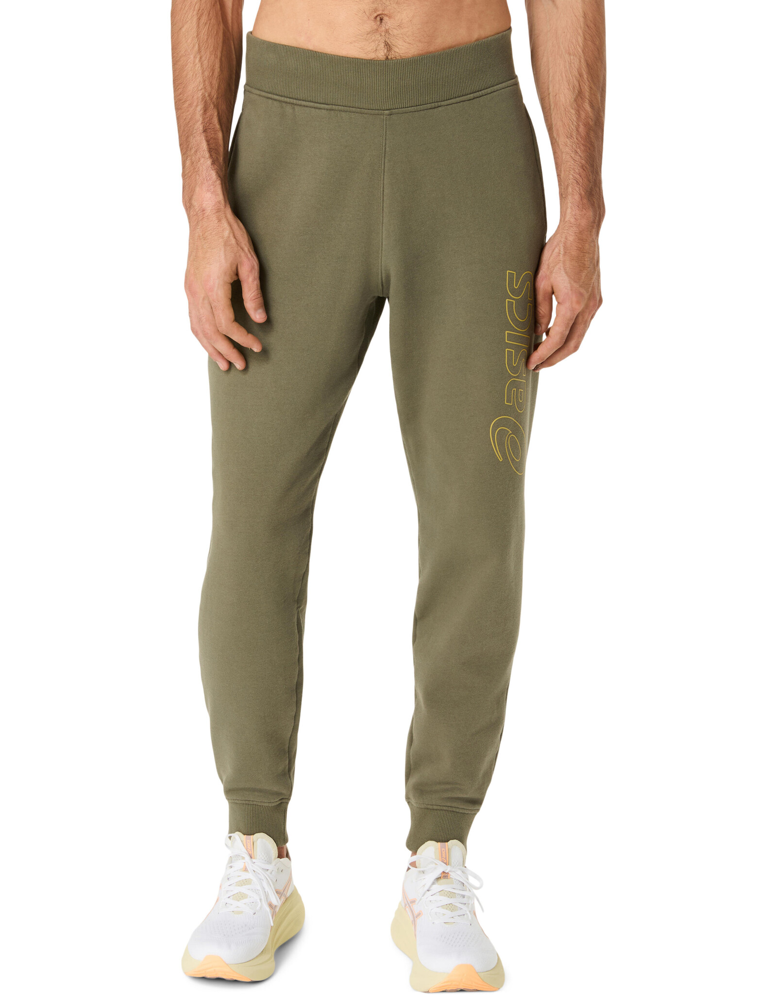 Asics ASICS LOGO SWEATPANT-Heren-MANTLE GREEN